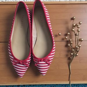 Talbots • Striped Flats